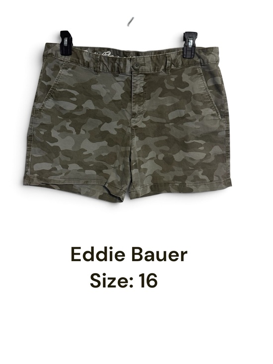 Eddie Bauer Pants - Eddie Bauer CAMO Casual Women's Shorts  SIZE: 16   #P